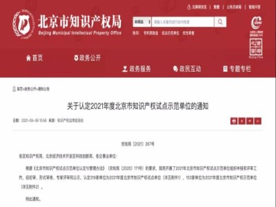 以创新驰骋，中国系统获评“2021年度北京市知识产权试点单位”