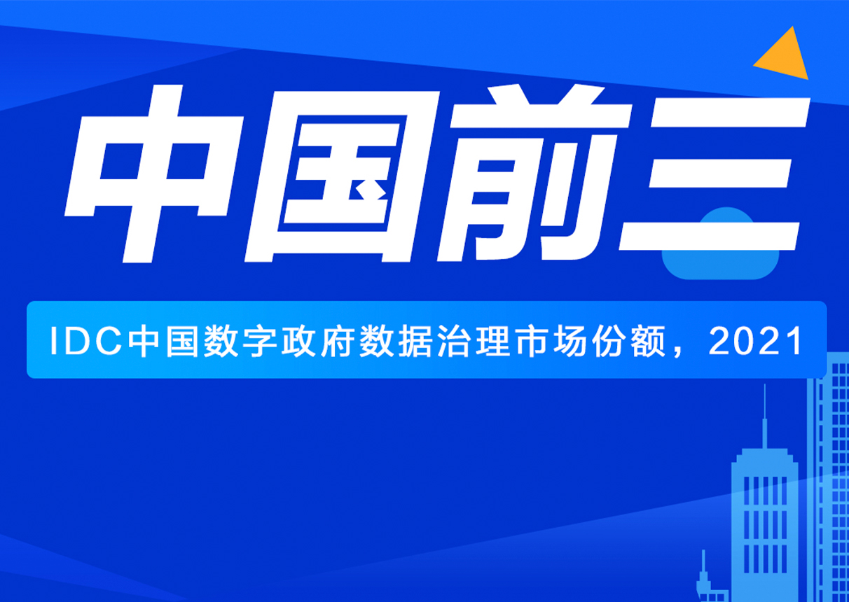 IDC：中国数字政府数据治理市场 中国系统前三